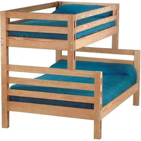 Casual Twin Over Double Bunk Bed